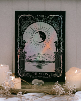The Moon Tarot Foil Art Print by The Moon Et Tu Melbourne