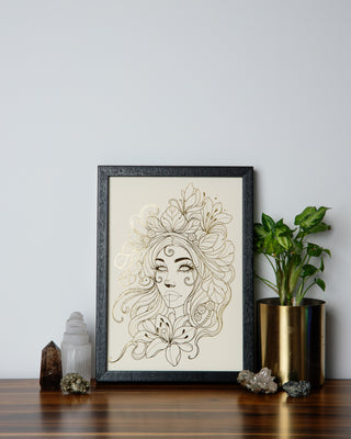 Gaia Mother Earth Art Print