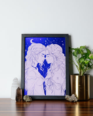 Gemini Season Zodiac Art Print