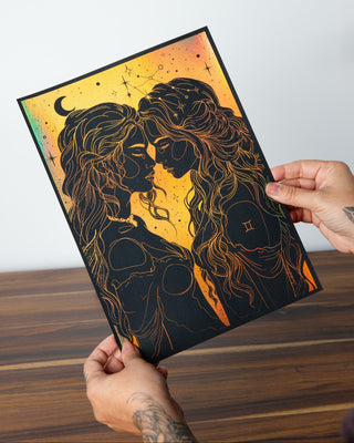 Gemini Season Zodiac Art Print