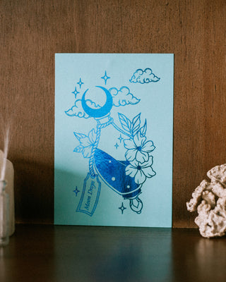 Blue Moon Drops in A6 size