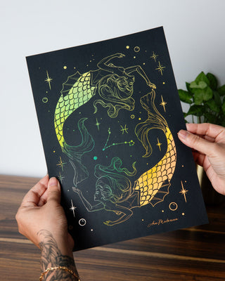 Pisces Season Zodiac Art Print