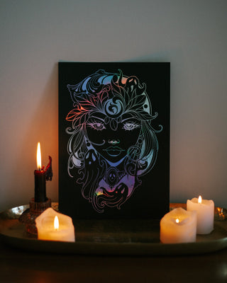 Melinöe - Greek Goddess Ghosts and Nightmares Art Print