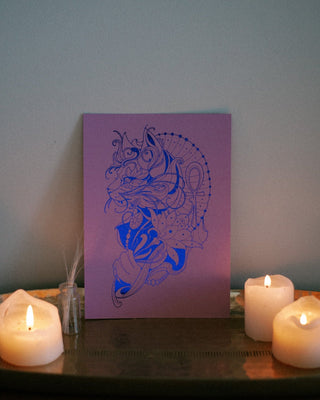 Sekhmet - Egyptian Goddess of Destruction and Healing Art Print