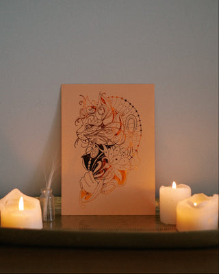 Sekhmet - Egyptian Goddess of Destruction and Healing Art Print
