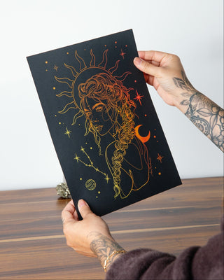 Taurus Season Zodiac Art Print