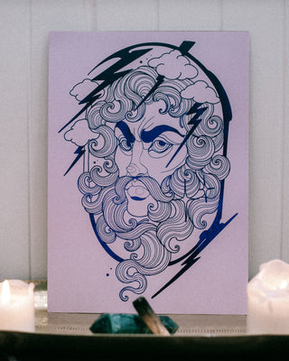 Zeus - Greek God of the Skies and Lightning Art Print