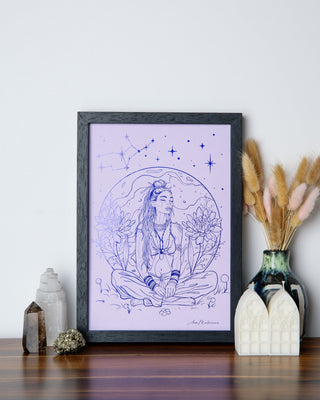 Virgo Season Zodiac Art Print